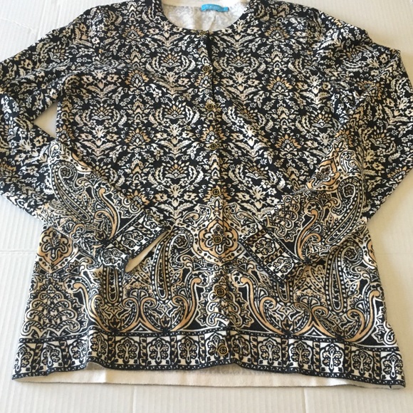 J McLaughlin Print Cardigan Size Small - Picture 3 of 8